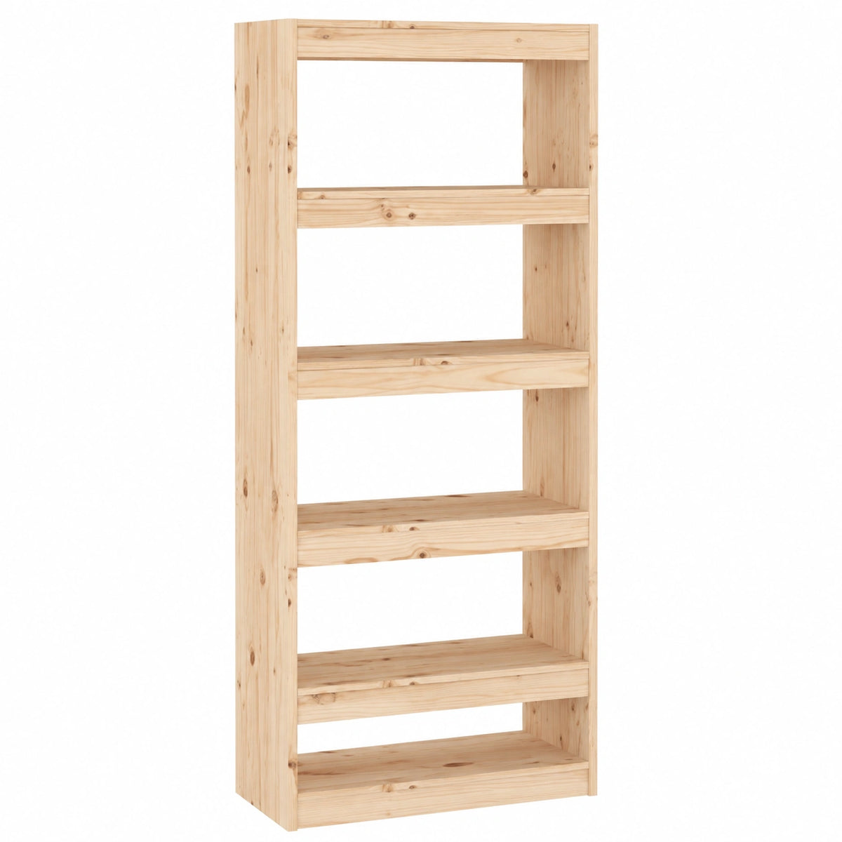 Bücherregal – 60 × 30 × 167,5 cm, aus Massivholz und Kiefernholz