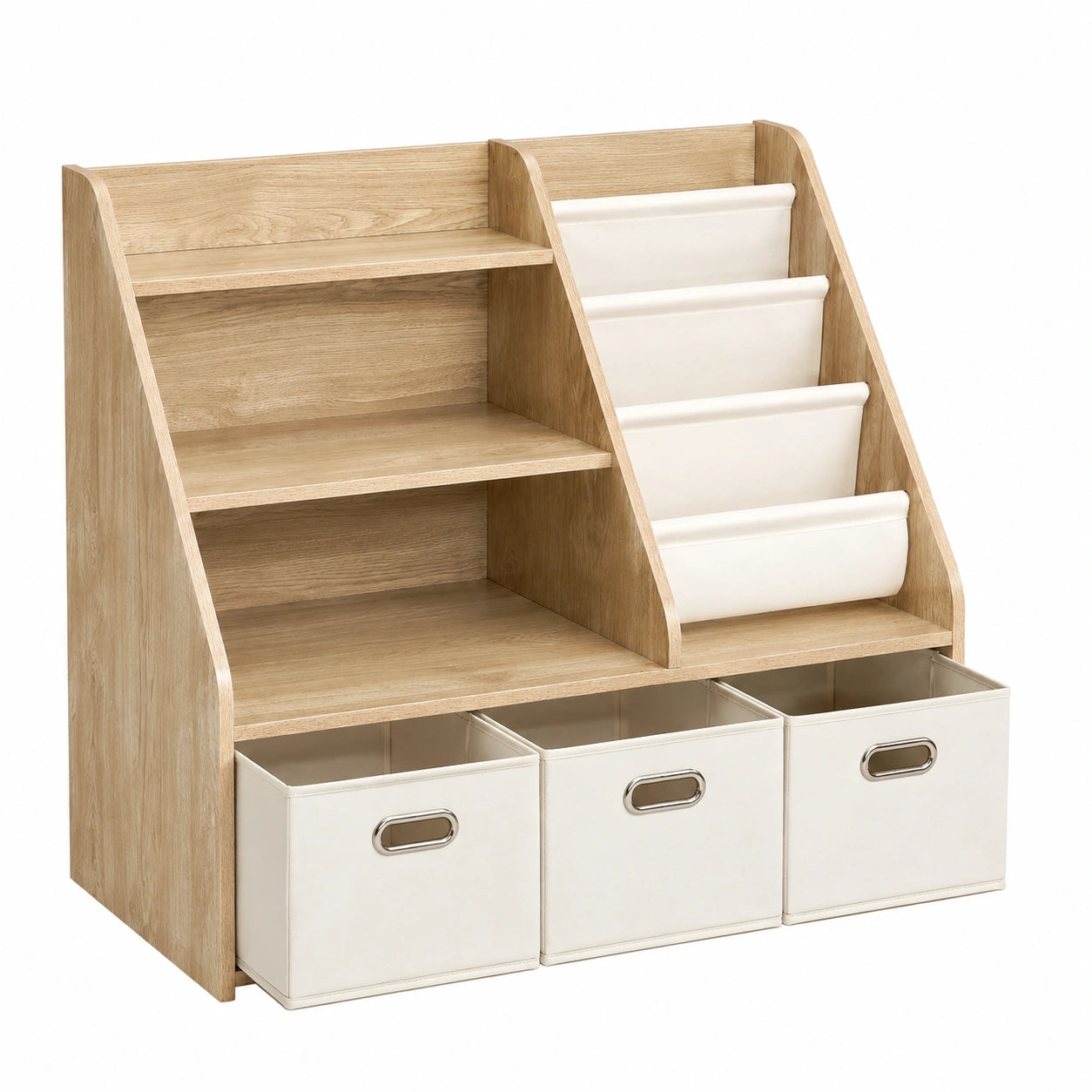 Bücherregal – mit Schubladen, aus Holz, für Kinderzimmer