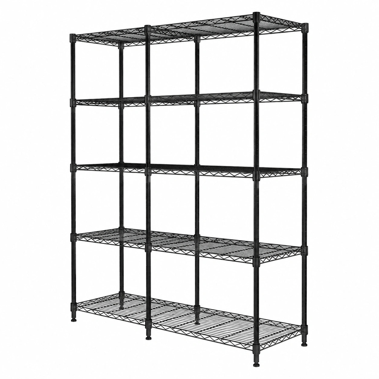 Regal – 2er-Set, 180 × 90 × 40 cm, höhenverstellbar, Schwarz, für Küche