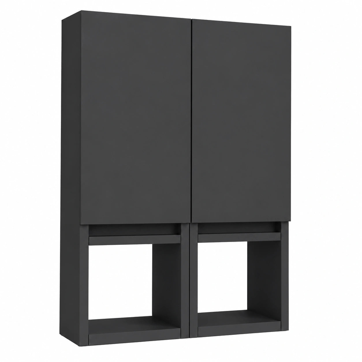 Hängeschrank – 75 × 56 × 25 cm, Anthrazit, für Badezimmer