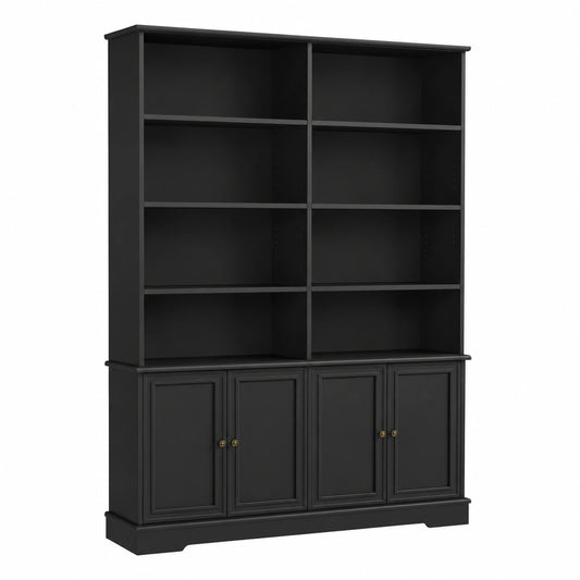 Bücherregal – 185 cm, Schwarz