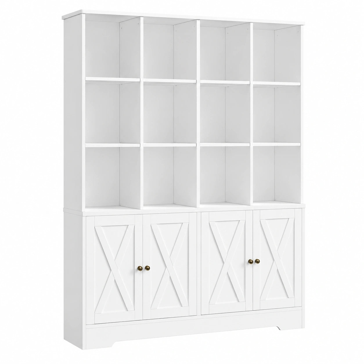 Bücherregal – 144,8 × 29,8 × 121 cm, aus Holz, für Küche, Wohnzimmer und Kinderzimmer