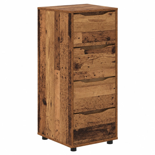 Schrank – 40 × 48 × 105 cm, minimalistischer Stil, rechteckige Form, höhenverstellbar, mit Schubladen, aus Holzwerkstoff