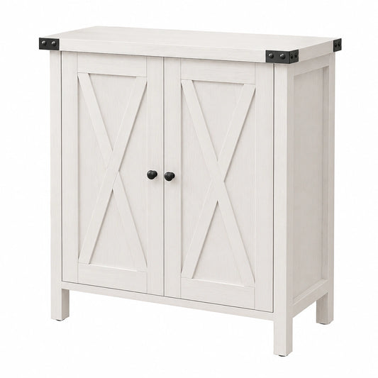 Sideboard – 76 × 40 × 80 cm, Landhausstil, mit Stauraum, aus MDF, für Esszimmer, Küche und Wohnzimmer