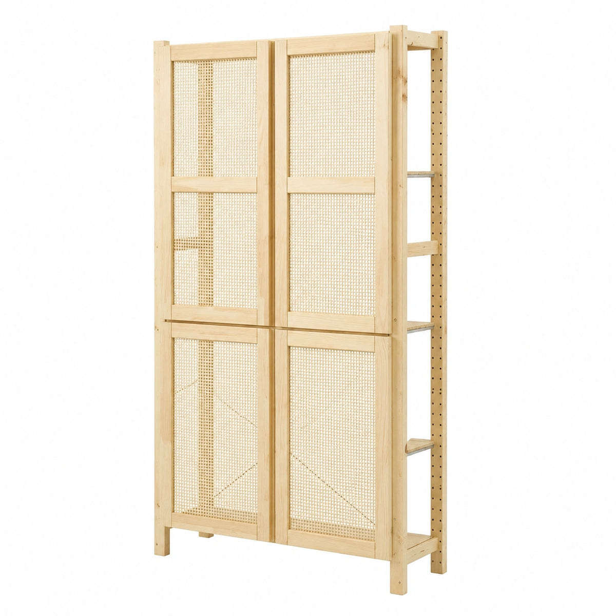 Regal – 89 × 30 × 179 cm, aus Kiefernholz