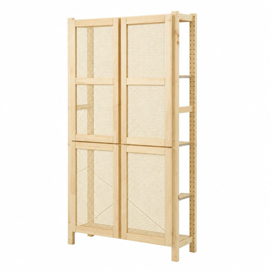 Regal – 89 × 30 × 179 cm, aus Kiefernholz